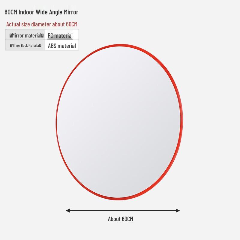 Wide-Angle Convex Traffic Mirror