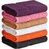 100 Cotton 6 Pack Bath Towel Set for Home Use Quick Dry Super Absorbent Lightweight and Soft Texture Ideal for Bathroom Gym or