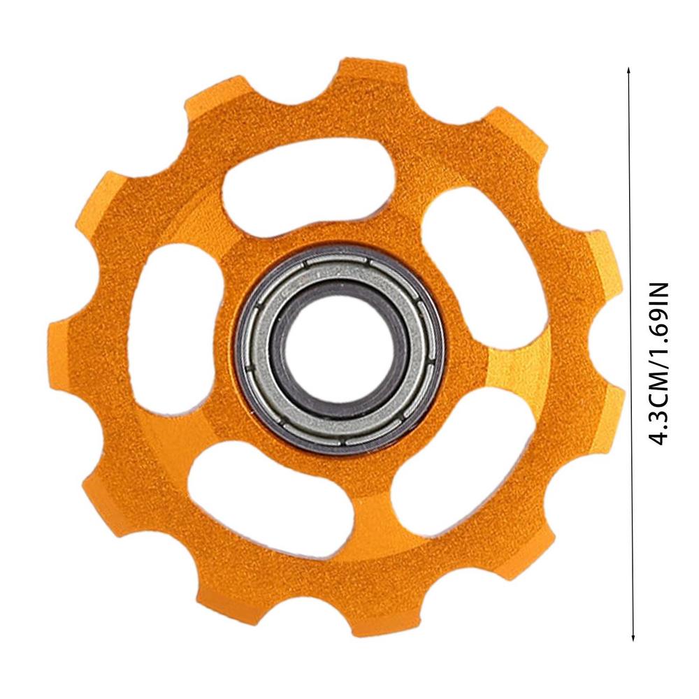 11T Bicycle Rear Derailleur Wheel Ceramic Bearing Pulley Road Bike Guide Roller Idler for Road Mountain Bike Pulley Wheel