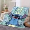 1pc Cute Stitch Printing Blanket - Soft, All-Season Throw for Living Room, Bedroom,Personalized Gift with Adorable Cartoon Design