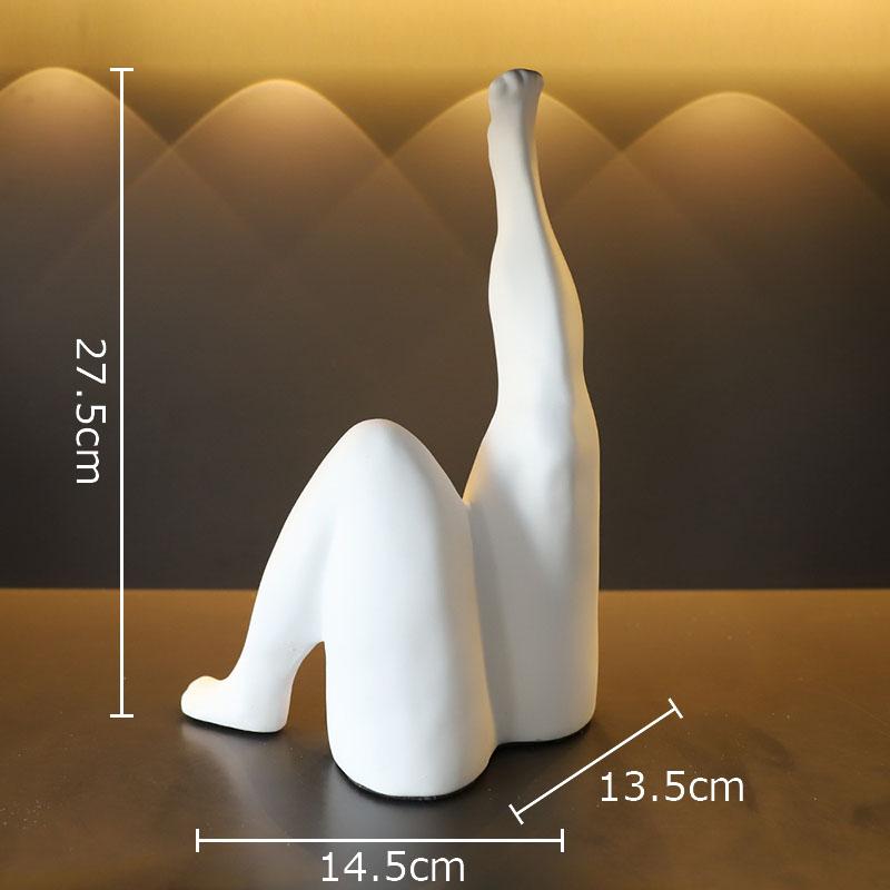 

Abstract Character Legs Statue Handicrafts Ornaments Desk Decoration Creative Human Legs Resin Sculpture Room Aesthetic Decor