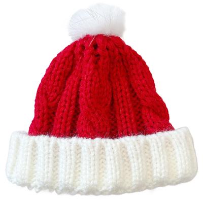 Strickmütze für Plüschtiere (10 cm), Rot, Artikel #1