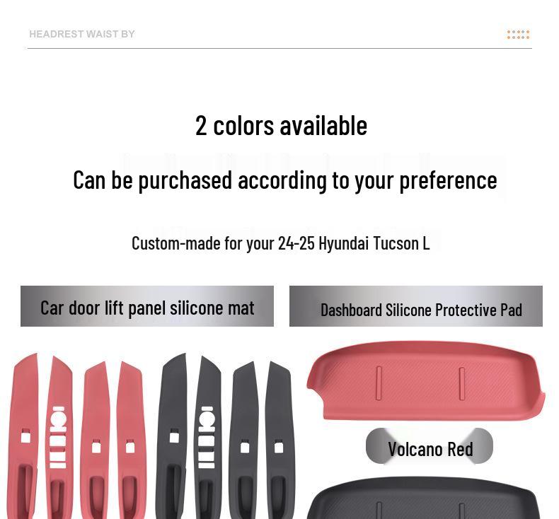 Silicone Protective Pad for Hyundai Tucson '24-'26 Console Window Lift