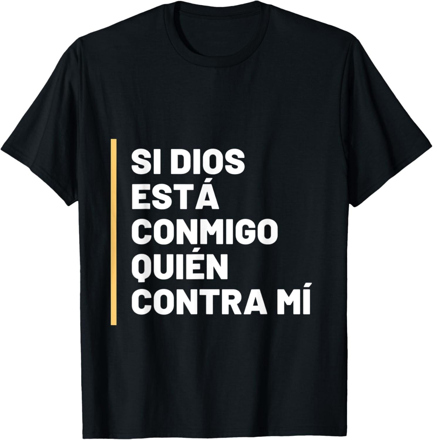 camisetas cristianas Quien contra mi T-Shirt Christian T-Shirt S разноцветный
