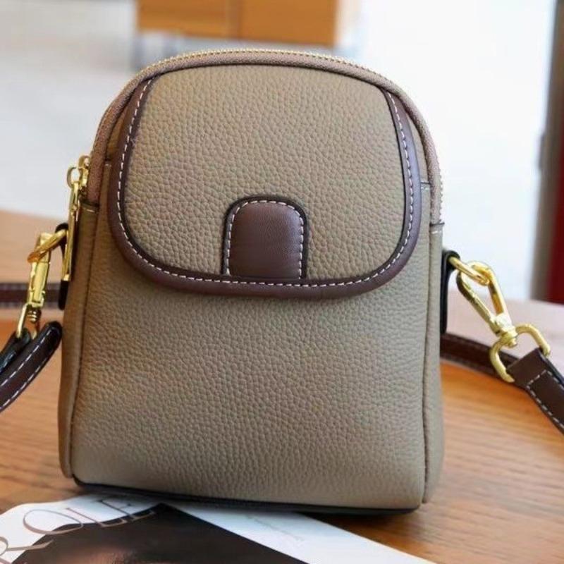 New fashionable shoulder small bag trendy women's mobile phone bag soft leather versatile Douyin explosive bag wholesale