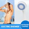 Outdoor Shower Pump with Hose Bucket Camping Shower Kit Rechargeable Handheld Water Pump for Camping Hiking Beach Car Washing