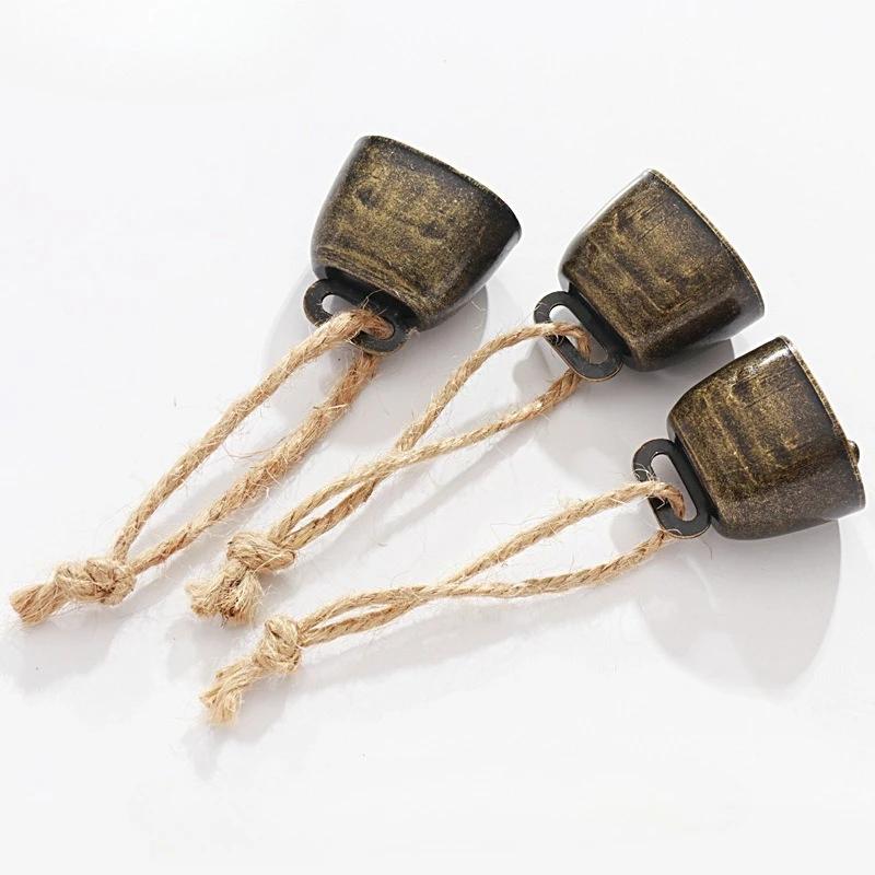 10/20 Stück Kuh- und Schafglocken, Haustierglocken, Weihnachtsdekoration Jingle Bells an Schnur, Schnur Kuhglocken.Weihnachtsdekorationen