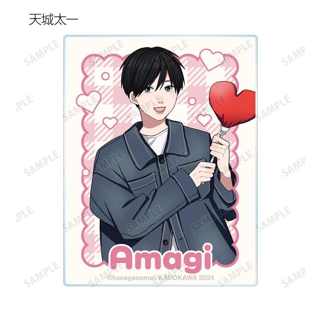 and and by Mai original print trading acrylic card box of 12 "Takayoshi-kun Amagi-kun" "My Brother's Friend" Hanageno, sticker-style ver.