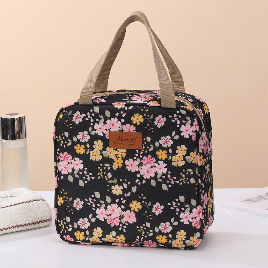 

Fashion large capacity aluminum foil thickened handheld lunch bag daily carry heat preservation lock fresh lunch box lunch bag