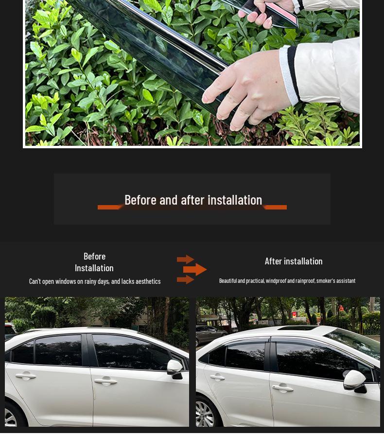 Honda City Sedan Window Visor Rain Guard
