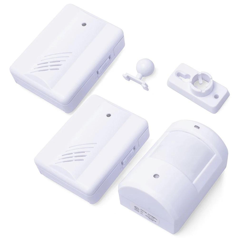 Wireless Driveway Alarm Infrared Transmitter Doorbell Receiver Motion Sensor Weatherproof for Home Security System New
