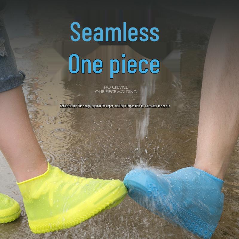 Waterproof Silicone Shoe Covers – Non-Slip, Thick Sole Overshoes for Men, Women, and Kids