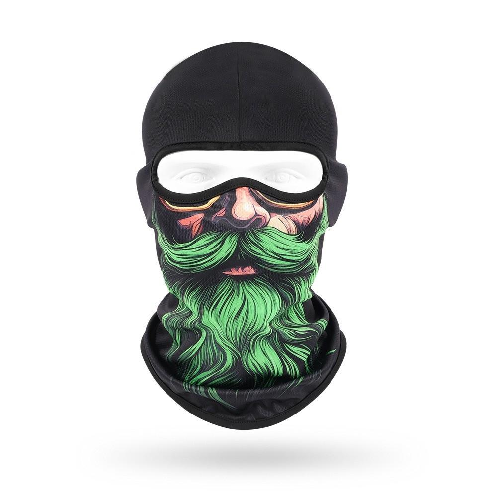 Beard Pattern Full Face Scarf Breathable Head Cover Cap Hood Caps Cycling Mask Outdoor