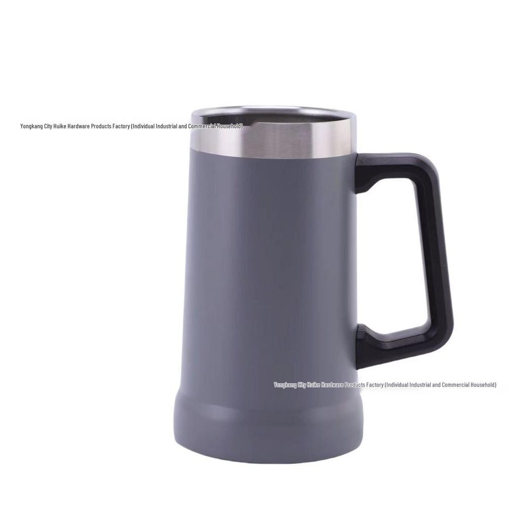 304 Stainless Steel 23oz Vacuum Insulated Beer Mug with Handle