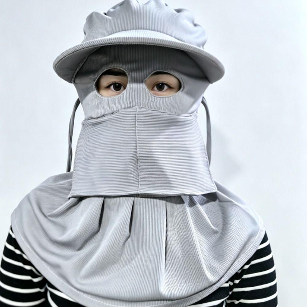 Sun Protection Full-Face Sun Hat Breathable Cycling Cap Fashion Woman Bucket Hat Summer Outdoor