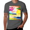 Colorful Abstract In Watercolor Tshirt Festival Casual Short Sleeve Tshirt