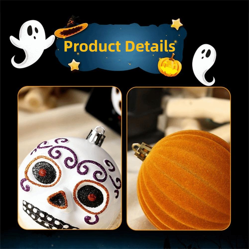9Pcs/Set Creative Halloween Decoration Pendant 8cm Halloween Ball Ornament Home Decoration