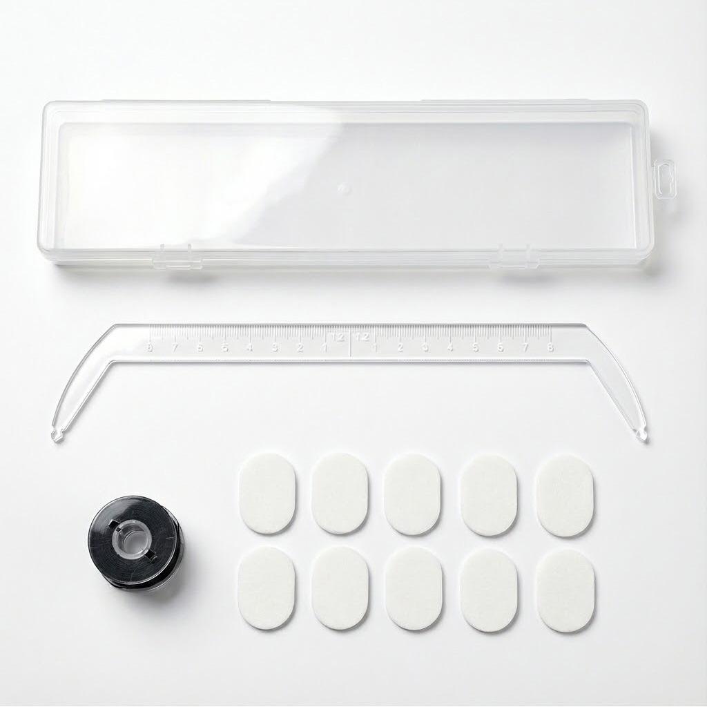 Transparent Acrylic Inked Mapping String Permanent  Microblading Eyebrow Tattoo Mapping Ruler