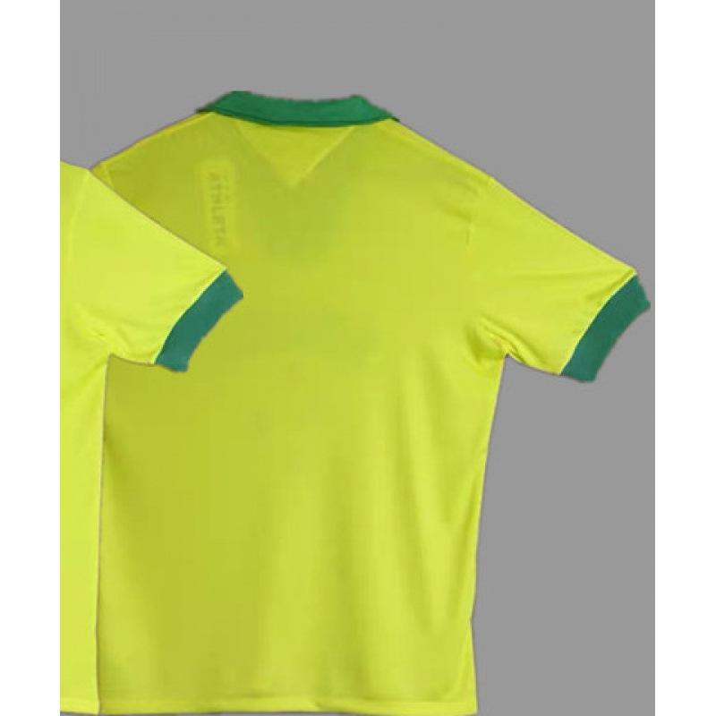 Brazilian retro jersey football jersey classic nostalgic Ronaldo Dinho card Carlos Neymar jersey S