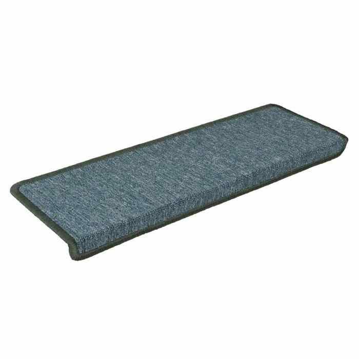 VidaXL Stair Treads 30 Pieces 65 X 21 X 4 Cm Dark Green Rectangular Edge 3365773