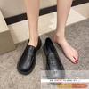 British style small leather shoes women's soft leather jk loafers one-pedal single shoes women's 2025 new platform real soft leather shoes