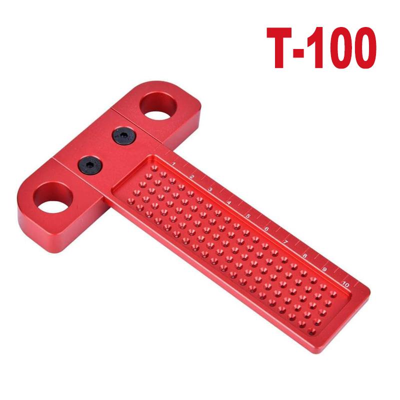 

Woodworking Scribe T100/T160/T260 T-type Ruler Hole Scribing Gauge Aluminum Crossed Feet Crossed-out Tool Measuring Tool