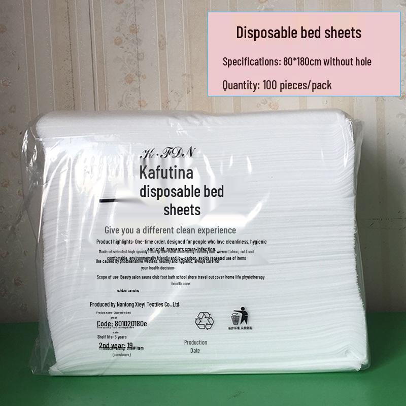 Disposable Non-Woven Breathable & Waterproof Massage Bed Sheets, Soft & Oil-Proof, For Beauty Salons, F^