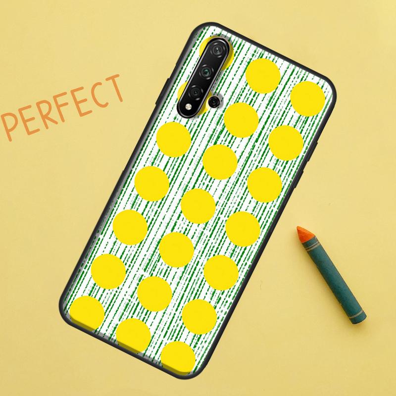 Polka Dots Lines Abstract Art For Huawei Nova 12s 11i 7i 8i 12i Y73 Y70 Y90 Y60 Y72 Y61 Y91 9 10 SE P40 Lite P30 Pro Case