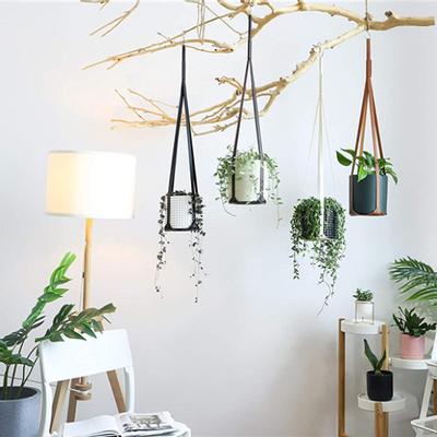 Saksı Tabanı Suni Deri Konteyner Bitki Tepsisi Askı Ev ​​Süs Dekor