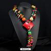 JMXD-European and American Bohemian Fashion Retro Color Exaggerated Ethnic Style Necklace Gravel Handmade Rice Bead Beaded Women's Necklace