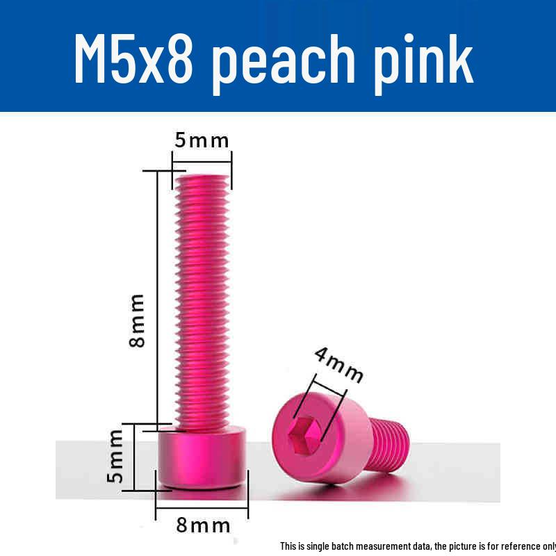 Śruby z łbem walcowym z gniazdem sześciokątnym z anodowanego aluminium M5 - Lekkie, Trwałe, Odporne na zużycie