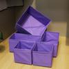 Foldable Closet Organizer Boxes Grey/White/Purple Box Storage Cabinets Closet Organizer  Clothes