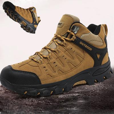 Winter Platform Shoes for Men Outdoor Lace Up Sneakers Man's Non Slip Climbing Hiking Shoes