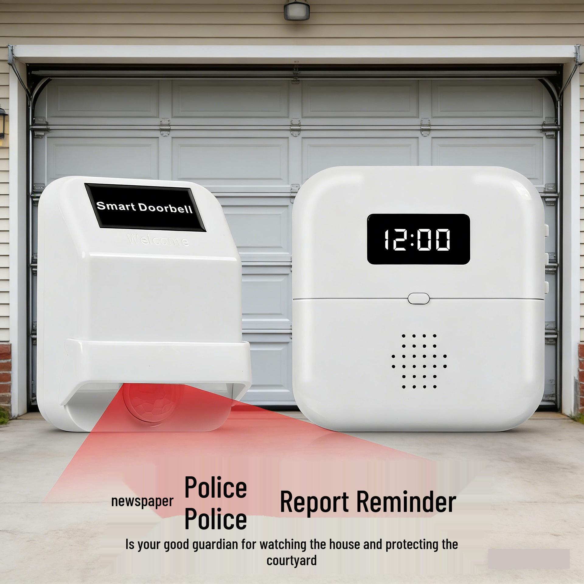 Split-Type Induction Doorbell: Smart Entry Sensor & Security Alert Transmitter (Requires Pairing)