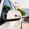 yangyizhi Car Sticker, Waterproof PVC Self-adhesive No Trace Auto Decal, Realistic Sea Turtle Pattern Sticker for Fuel Tank Caps Windows Luggage