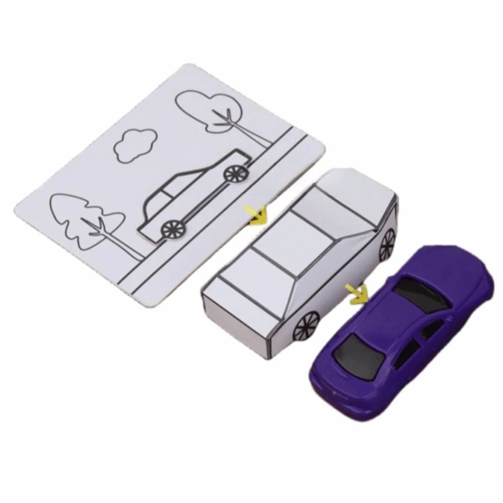 Magic Tricks Appearing Car by Hyde Ren Easy Operation Magic Card To Paper Car  Magic Props