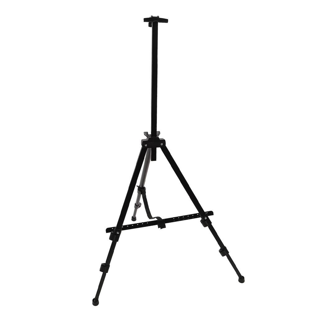 Künstler Staffelei Ständer Ferrolegierung Verstellbar Faltbares Stativ Ausstellungsstaffelei zum Zeichnen Malen Schwarz