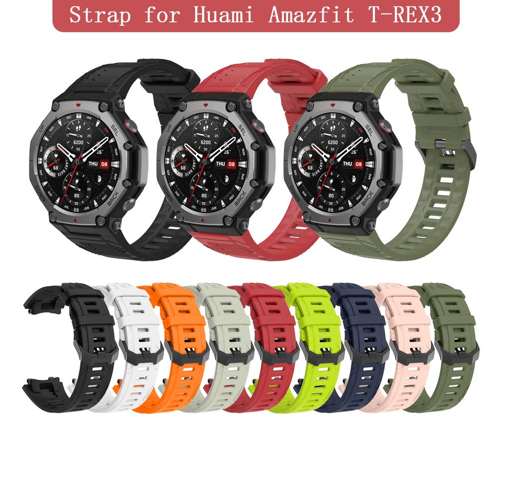 Silicone Strap for Huami Amazfit T-REX 3 With Tools Sport Bracelet Smart Watch Bands Accessories for Amazfit T-REX3
