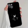 Anime Game Cool H-Hollow Knigth Phone Case Cool Black Silicone Soft For IPhone 16 15 14 13 12 11 X XR Plus Pro Max Plus