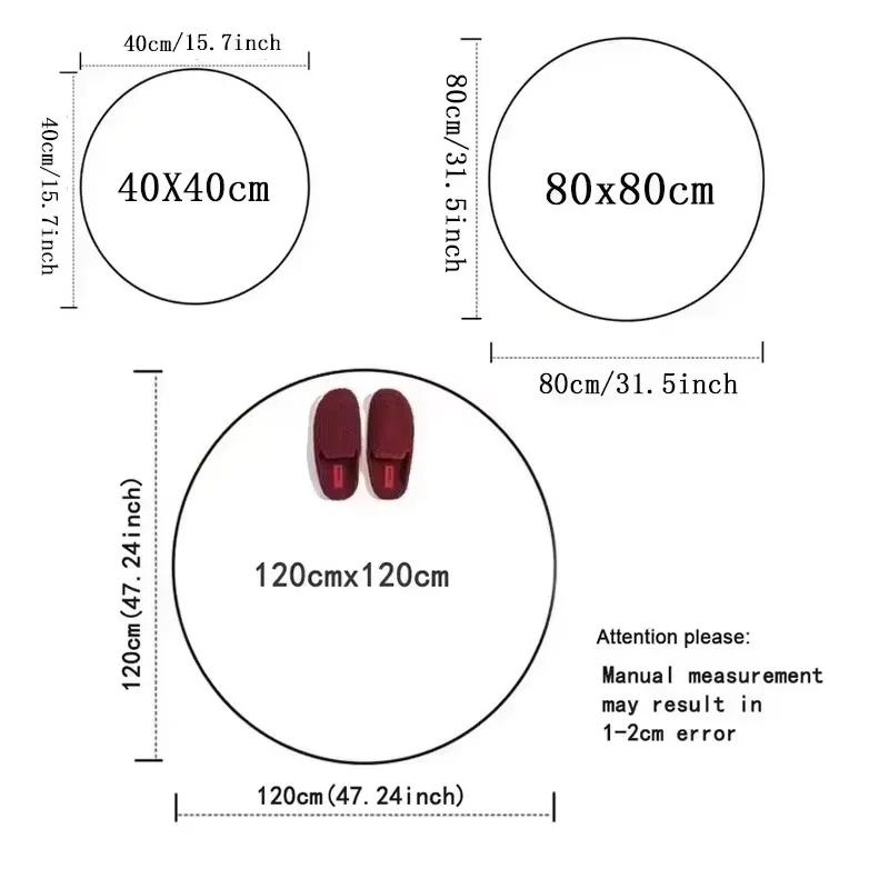 Mother's Day Circular Carpet Bedroom Decor Carpet Living Room Balcony Non-slip Mats Floormats Cartoon Bedside Area Carpets Rugs