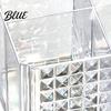 Arbeitsplatten-Schönheitswerkzeughalter Transparenter Acryl-Make-up-Pinsel-Organizer Mehrkammer-Aufbewahrungsbehälter Moderner Klarer Organizer-Stil Kosmetik-Display