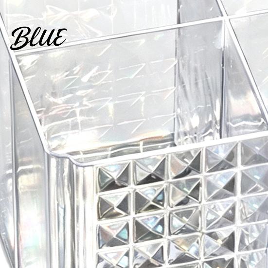 Arbeitsplatten-Schönheitswerkzeughalter Transparenter Acryl-Make-up-Pinsel-Organizer Mehrkammer-Aufbewahrungsbehälter Moderner Klarer Organizer-Stil Kosmetik-Display