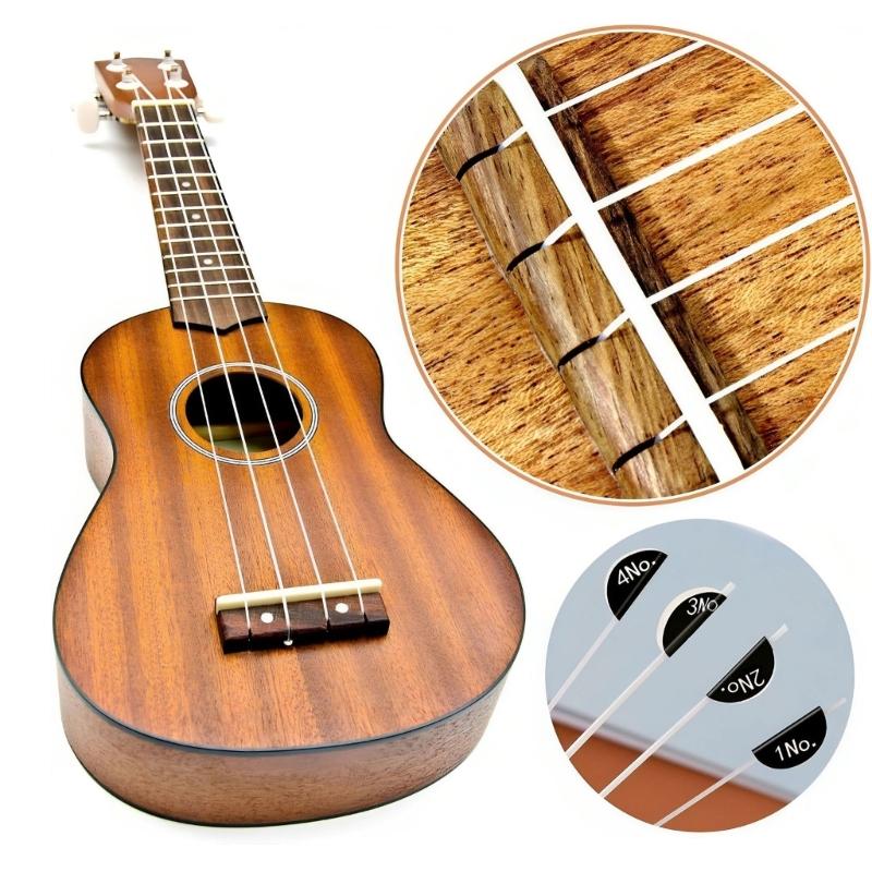 5 Set Universal Ukulele Replacement Strings and 10Pcs Felt Picks for Soprano Concert Tenors Ukulele Easy Installation