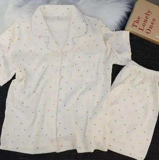 New Cloud Cotton Women s Summer Cartoon Pajama Set - Cute Short Sleeve and Shorts XXL
