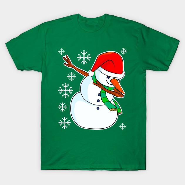 Buy Unisex Fashion TShirt Snowman Dabbing Christmas Dab Xmas Kids Boys ...