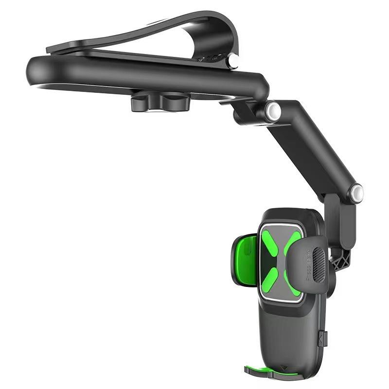 Rotatable Car Sun Visor Phone Holder with Adjustable Stretch and Multi-Functional Navigation Bracket