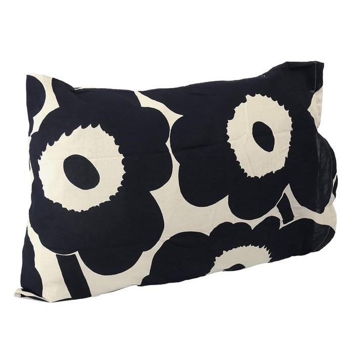 Marimekko Pillowcase 50x70cm Unikko White/Dark Blue