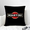 Motorsport Martini Racing Cushion Cover Natural Linen Pillowcase Set AllinOne Decor for Sofa Bedroom  Chair