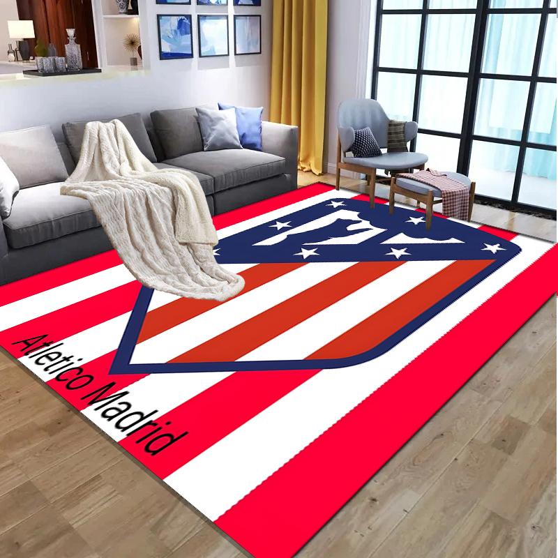 Football Club Pattern Rug, Indoor/Outdoor Mat, for Picnic, Gameroom, Bedroom, Office, Living Room, Home Decor Carpet, Birthday Gift