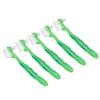 5pcs Denture Brush Set Professional Travel Portable Double Sided False Teeth Cleaning Brush for